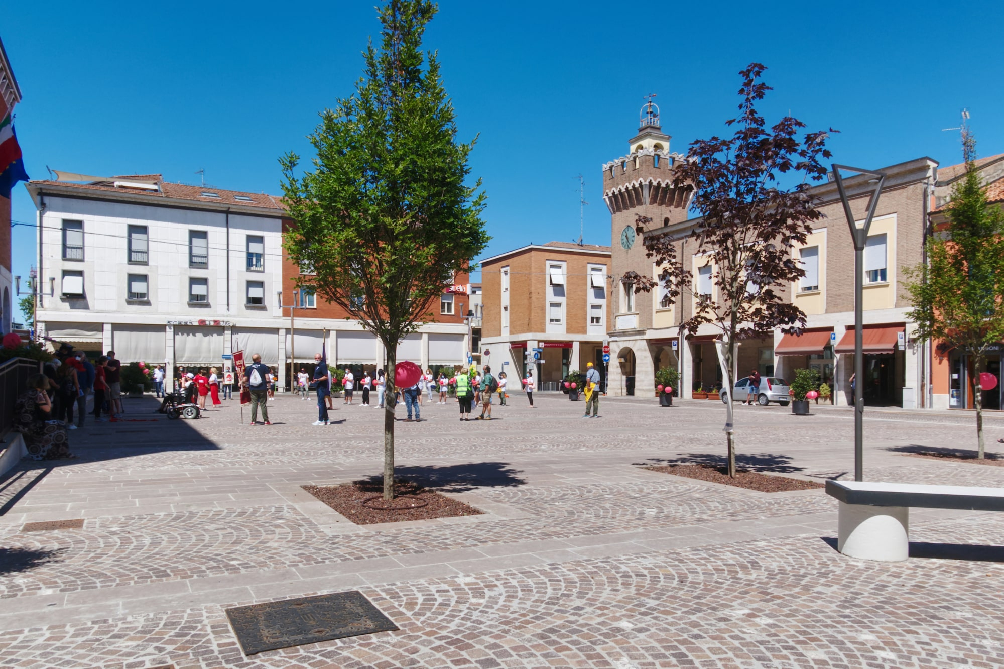 La piazza di Argenta