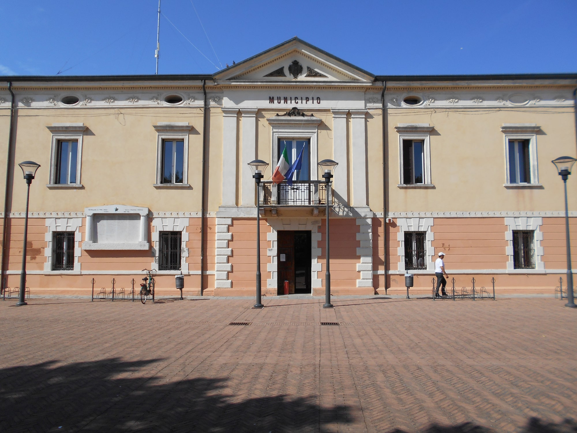 La piazza di Ostellato
